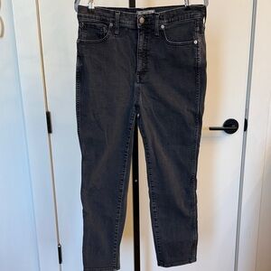 Madewell Stoveipe Grey Cropped Jeans